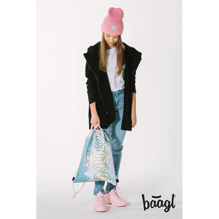Шкільний рюкзак Baagl Skate Moon (3 шт.) для хлопчиків та дівчаток, 3 клас, з нагрудним ременем, ергономічний