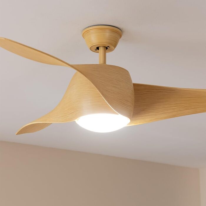 Стельовий вентилятор Cecotec EnergySilence Aero 5290 132 см з LED підсвіткою та пультом ДУ (Whitewood)