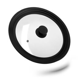 Relaxdays 26-30 cm Pot Lid with Silicone Edge