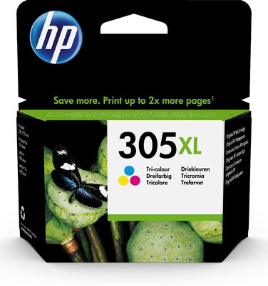 Оригінальний картридж HP 305XL (3YM63AE) кольоровий: блакитний, пурпуровий, жовтий