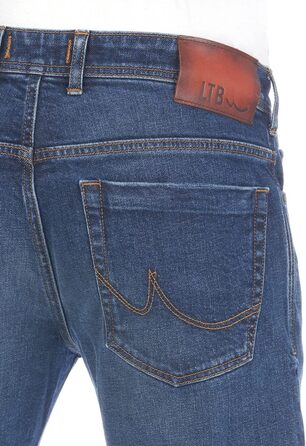 Джинси чоловічі LTB Stretch Timor Bootcut сині/чорні, розміри 28-40, Magne Wash (54329)