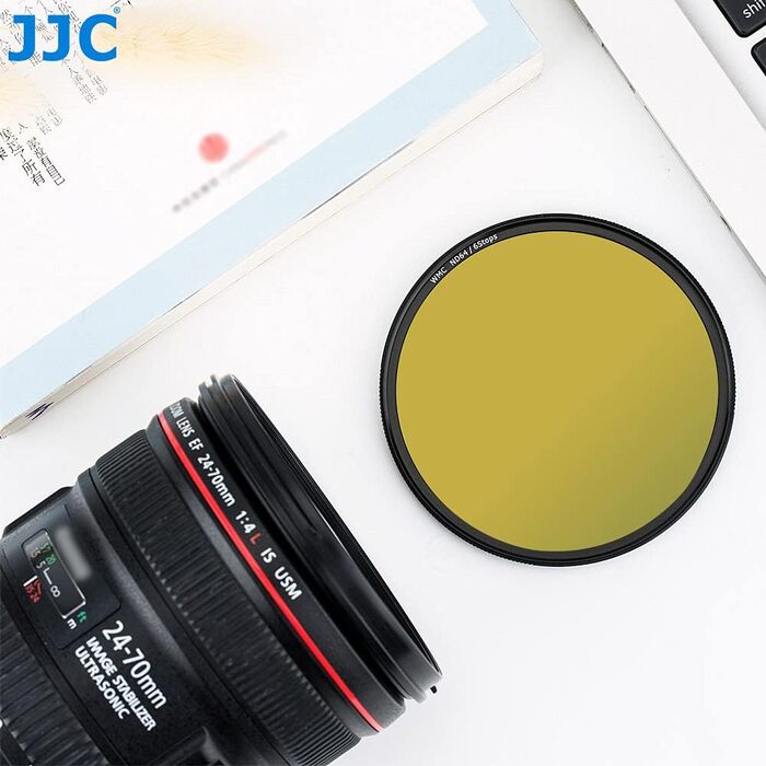 Фільтр ND64 JJC Graufilter – 72 мм, ультратонкий, багатошарове покриття, HD оптичне скло, професійний фільтр для фотографії