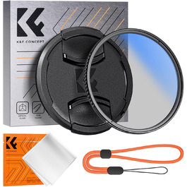 Поляризаційний фільтр K&F Concept Nano CPL 40.5mm з кришкою об'єктива, серветкою для чищення та захисним фільтром з 18-шаровим нанопокриттям