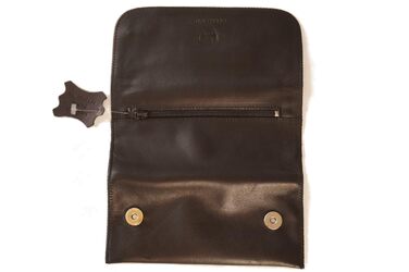 GERMANUS Ferruginus - Made in EU - Leather Tobacco Pouch, Tobacco Bag, Rolling Pouch, Rolling Case, Tobacco Case