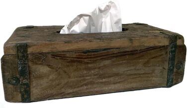 LS-Lifestyle Wooden Tissue Box Brown 31x15cm Brick Shape Cosmetic Tissue Box Facial Tissue Box