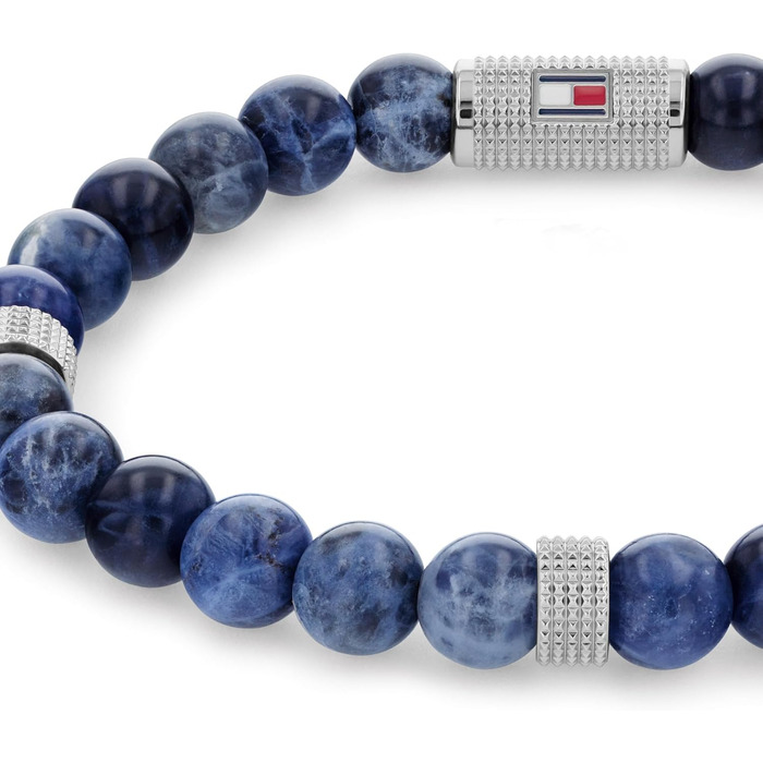 Годинник чоловічий Tommy Hilfiger синій з перламутровим циферблатом кварцовий