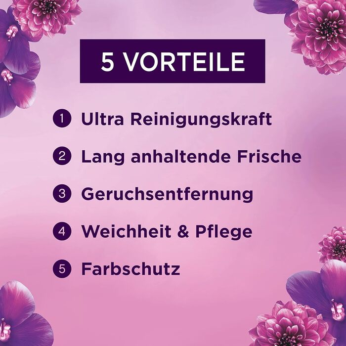 Капсули для прання кольорових речей Lenor All-in-1 PODS Amethyst Blütentraum, гігієнічне глибоке очищення та тривала свіжість, 76 шт