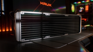 Система водяного охолодження процесора Krux HydroX 360 ARGB, 3x 120мм, 4-pin, чорна