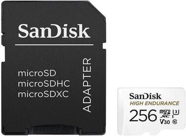 Карта пам'яті SanDisk High Endurance microSDXC 128GB (2 x 64GB) з адаптером, підвищена витривалість