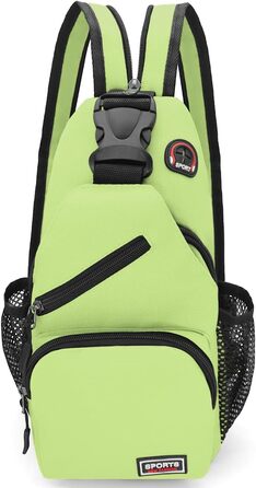 Сумка-слінг через плече, рюкзак для жінок та чоловіків, зелена, з оксфордської тканини. Ідеально для спорту, подорожей та повсякденного використання