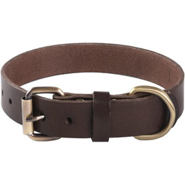 Нашийник для собак з м'якої натуральної шкіри - для малих, середніх та великих собак