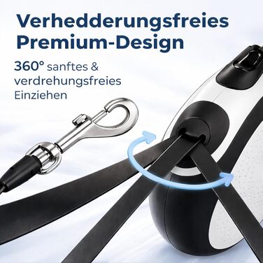 Висувна поводок для собак великих порід Flexi, 8м, до 50кг з гальмом та тримачем для відходів (15 шт.)