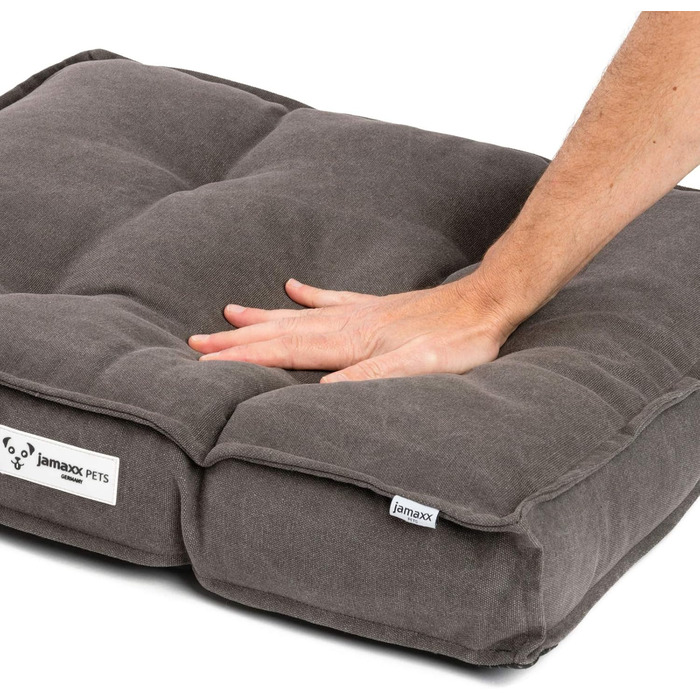 Килимок для собак JAMAXX з м'якою наповнювачем, знімний чохол, килимок-матрац для собак, дизайн Vintage Canvas, PDB1086 (M), 65 x 55 см