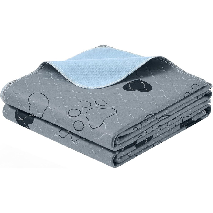 Підстилка для собак Feandrea, 2 шт., 122 x 91 см, XL, сіра, нековзна, швидковисихаюча, для дому