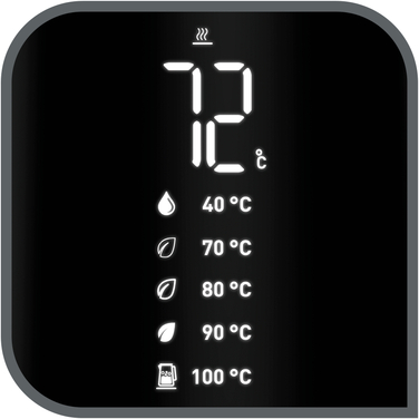 Електричний чайник Tefal KO851830, 1800 Вт, 1,7 л, чорний