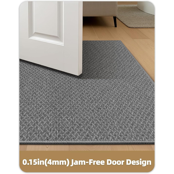 Тонкий килимок для входу COLOR&GEOMETRY: протиковзний грязезахисний килим у передпокій для дому