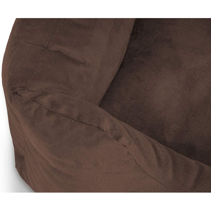 Knuffelwuff Dog Bed Dreamline from Velour XXL 120 x 85cm Brown - Removable Cover - Easy to Clean - for Large, Medium and Small Dogs