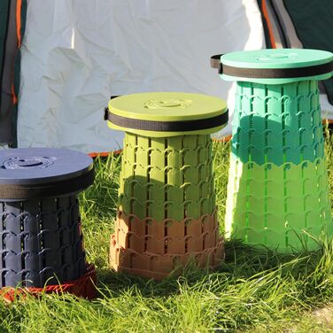 Складаний стілець PLOGGING Upgrade XXL із подушкою, переносний табурет для дорослих, посилена конструкція, навантаження до 450 кг, розкладний кемпінговий стілець для туризму, відпочинку, подорожей, зелений