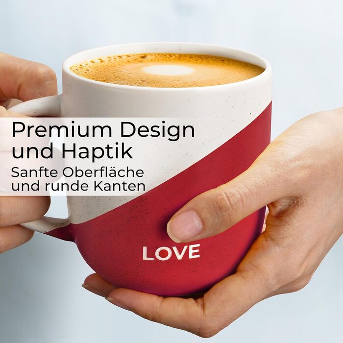 Набір кавових чашок Miamio 4 шт по 300 мл з приколами/Подарункові чашки для мами, тата, жінок, чоловіків, сім'ї, друзів/Підходить для мікрохвильової печі та миття в посудомийній машині (Дизайн B)