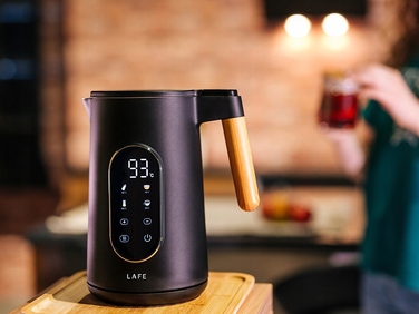 Електричний чайник Lafe KettleX Pro, 2200 Вт, 1,7 л, чорний