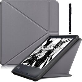 Чохол Acelive для Kobo Sage (8 дюймів) - захисний чохол для електронного читача з авто-функцією сну/пробудження, сірий