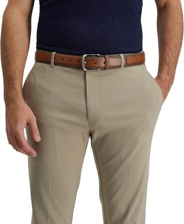 Чоловічий шкіряний ремінь Tommy Hilfiger з логотипом, коричневий