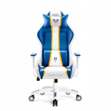 Ігрове крісло Diablo Chairs X-One 2.0, екошкіра, біле