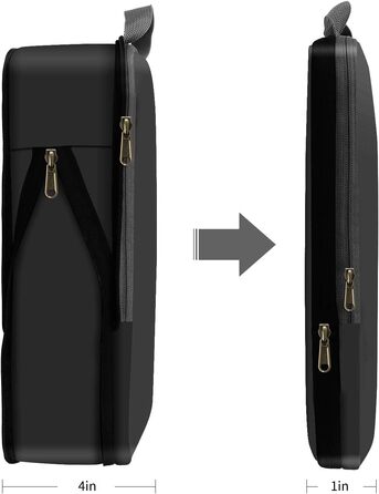 Органайзери для подорожей Eono by Amazon: набір кубів-компресорів для пакування валіз та рюкзаків, 4 шт. (3 шт. чорного кольору)