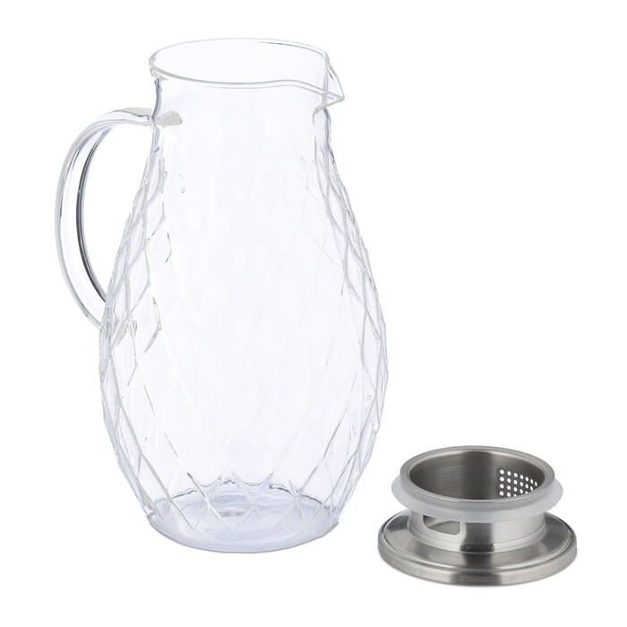 Relaxdays Glass Giraffe with Lid, 2 Liters