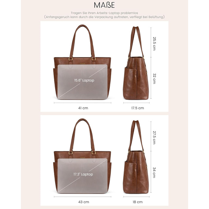 Сумка жіноча LOVEVOOK велика для ноутбука 15.6