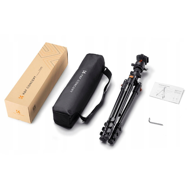 Штатив K&F Concept з кріпленням K09.101V1 K234A0+BH-28L, 163 см, чорний