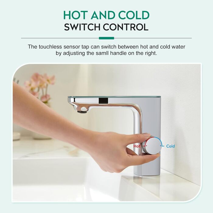 Кран кухонний CREA, 360° поворотний, з високим виливом, інфрачервоний, хром