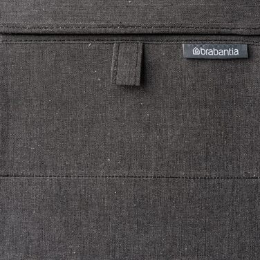 Brabantia Stackable Laundry Box 35L - Front and Top Opening - Large Volume - Lightweight and Sturdy Handles - Pepper Black