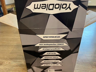 Занурювальний блендер YoloDiem 1500W 9в1, чорний, 4 титанові леза