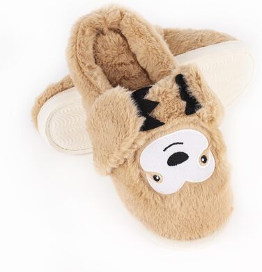 Тапочки жіночі зимові подарунок для жінок, теплі, пухнасті, з антиковзаючою підошвою, фальшиве єнот, 40/41 EU, багатоколірні