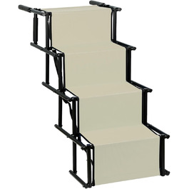 Рампа для собак Homewell - складана, до 70 кг, регульована, для малих, середніх та великих собак, легка у зберіганні (бежева)