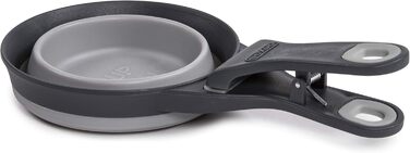 Шукач корму Dexas KlipScoop PW670432429: складаний, для собак, сірий, 2 чашки