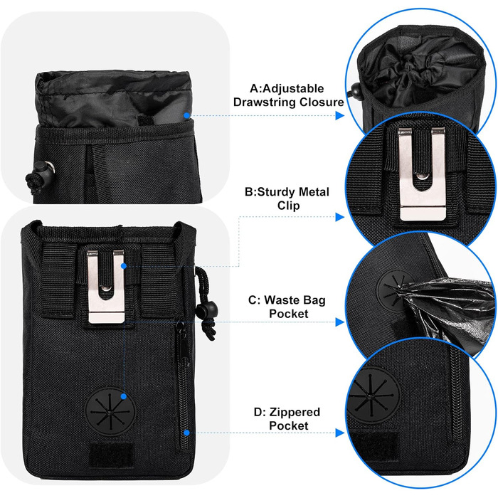 Переносна сумка для тварин, схвалена авіаперевізниками, комплект для подорожей з собакою/кішкою на вихідні, органайзер з багатофункціональними кишенями, Рожевий (S-чорний, L)