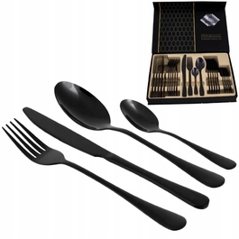 Набір столових приборів Martimar High Quality Black, 24 предмети