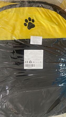 Клітка-вигул для цуценят та котів, клітка-вигул для собак, клітка для тварин (жовто-чорний, 6, 114x114x58 см)