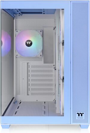 Корпус для ПК Thermaltake View 380 TG ARGB Mid Tower, 25 Years Hydrangea Blue Limited Edition, блакитний