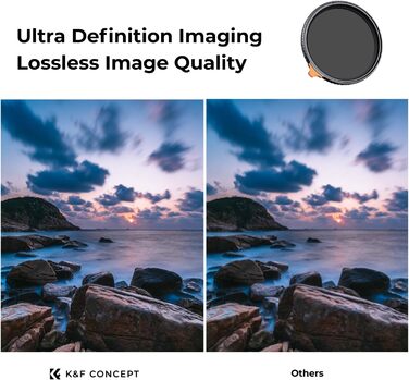 Фільтр нейтральний K&F CONCEPT Nano-X True Color Variabler ND2-32 (1-5 ступенів затемнення) 95mm