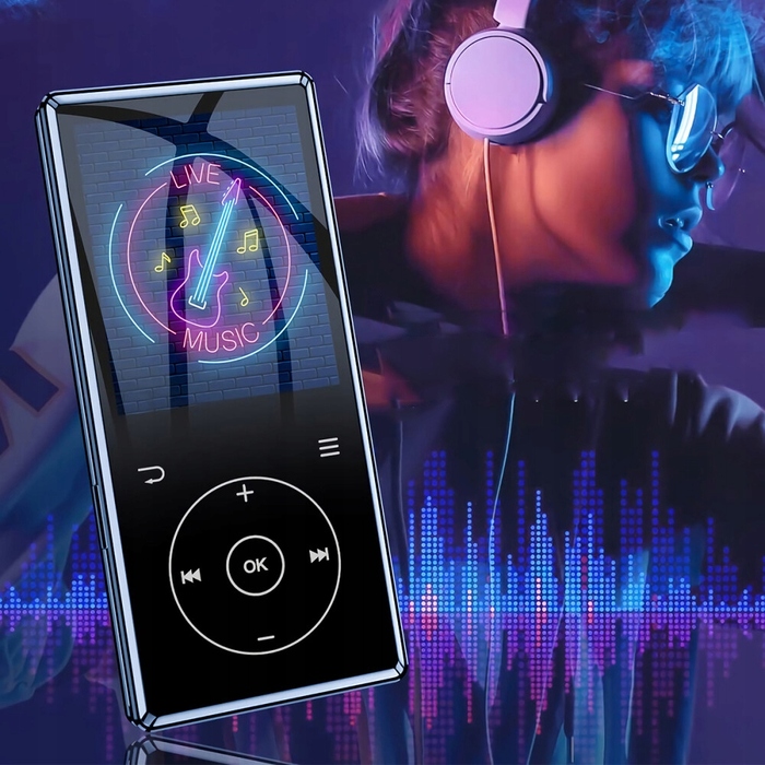 MP3 MP4 плеєр 16ГБ з FM-радіо, відео, Bluetooth 5.0 та HiFi звуком