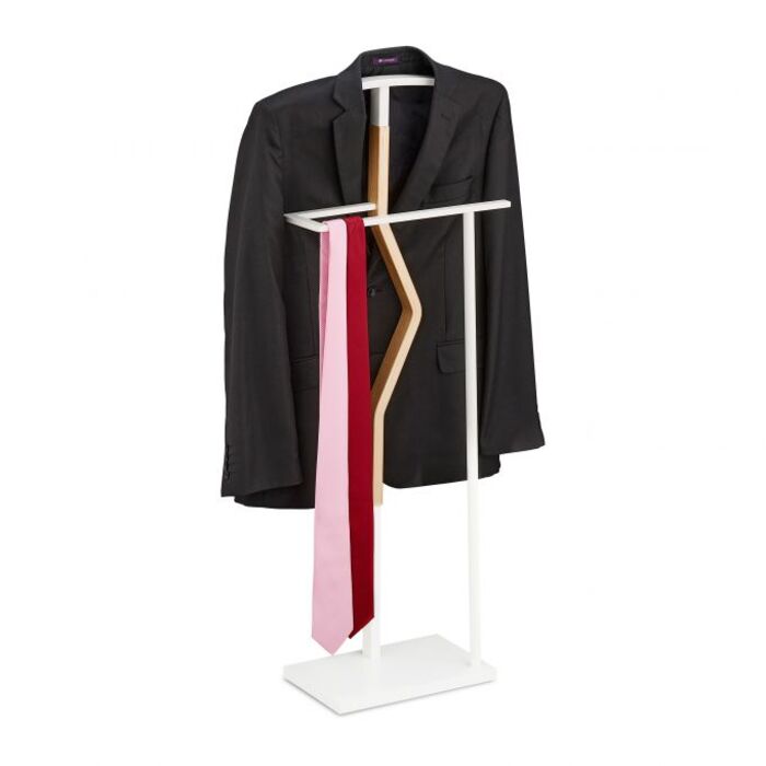 Relaxdays Valet Stand White