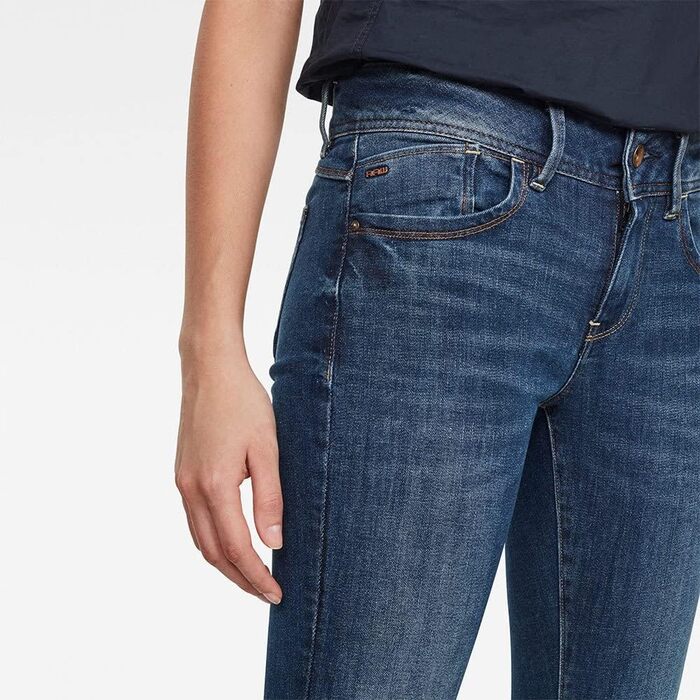 Джинси скінні G-Star Lynn Mid Waist (28W/30L, Medium Aged) – жіночі вузькі джинси середньої посадки