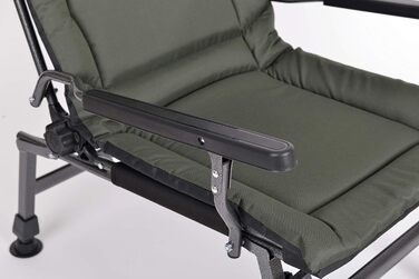 Крісло для риболовлі Carp Angelstuhl F5R ST/P Deluxe з високою спинкою, столиком та тримачем для вудлищ, матеріал: поліестер