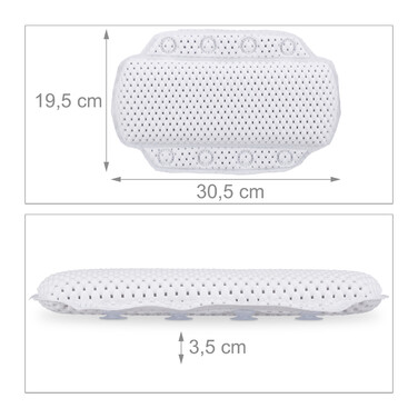 Relaxdays Bath Cushion with Suction Cups