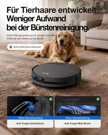 Робот-пилосос з функцією вологого прибирання ECOVACS T90 PRO Omni, 30 000 Па, PowerBoost, чорний