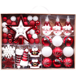 Набір ялинкових прикрас Valery Madelyn 70 шт. - ялинкові кулі, ялинковий декор з підвісками