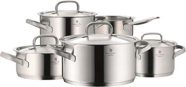 Каструля WMF Gourmet Plus 16 см з нержавіючої сталі Cromargan з кришкою, 1.4 л, для індукційних плит, з внутрішньою шкалою